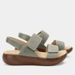 Bailee Woven Sage Sandal -Shoes Shop BAI 6132 S2