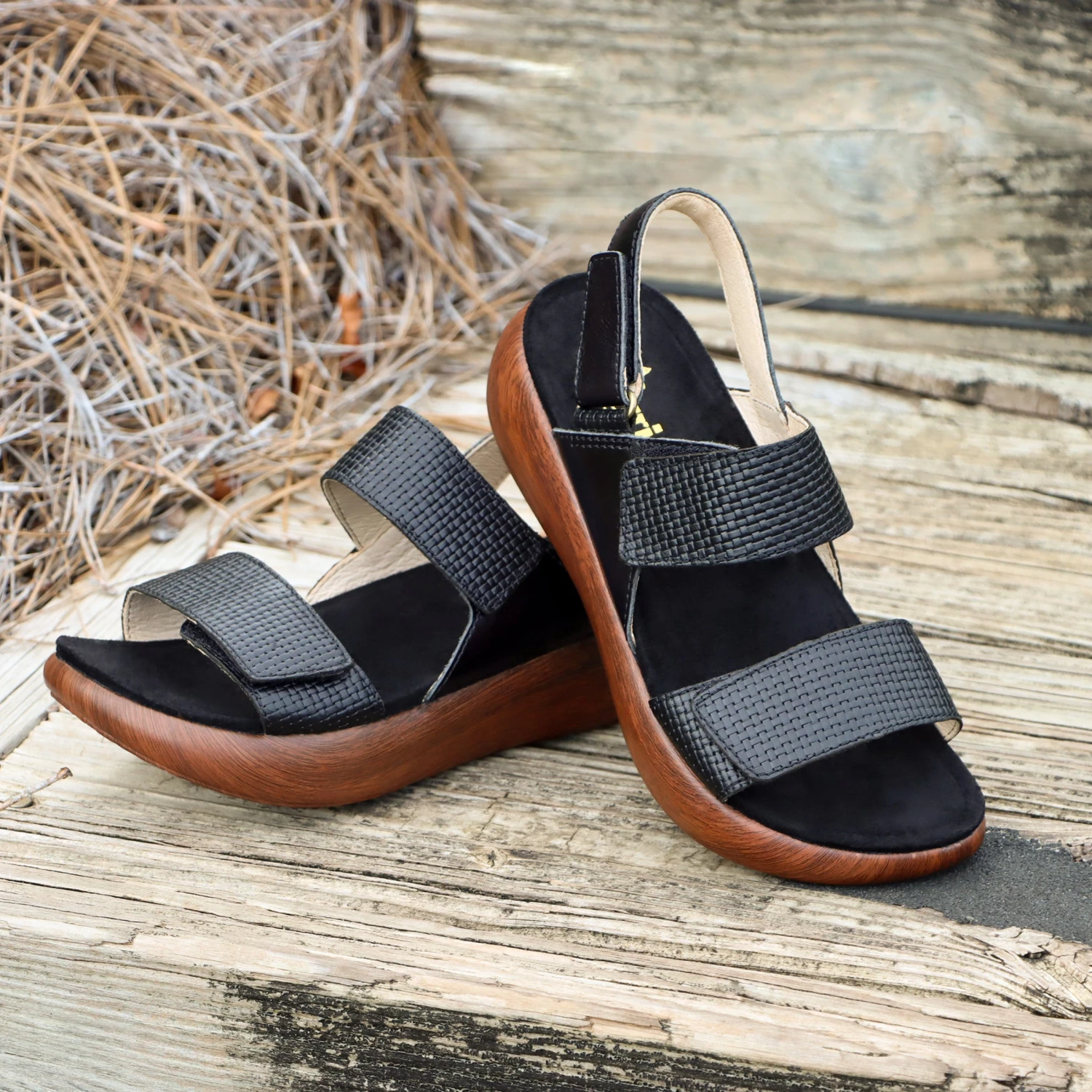 Bailee Woven Noir Sandal 4 Bailee Woven Noir Sandal - Image 2