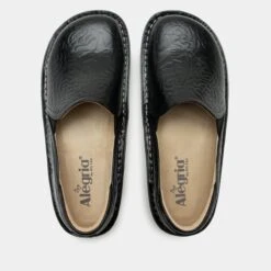 Shoes Debra Black Embossed Rose Shoe -Shoes Shop DEB 531 S4 5904e639 7128 404c addd 2f9a89fd6099