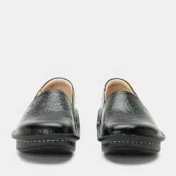 Shoes Debra Black Embossed Rose Shoe -Shoes Shop DEB 531 S5 dbfdad4c 713e 4124 908f 64dd82b5bdfd