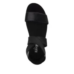 Lucia Black Sandal -Shoes Shop LUC 601 S4
