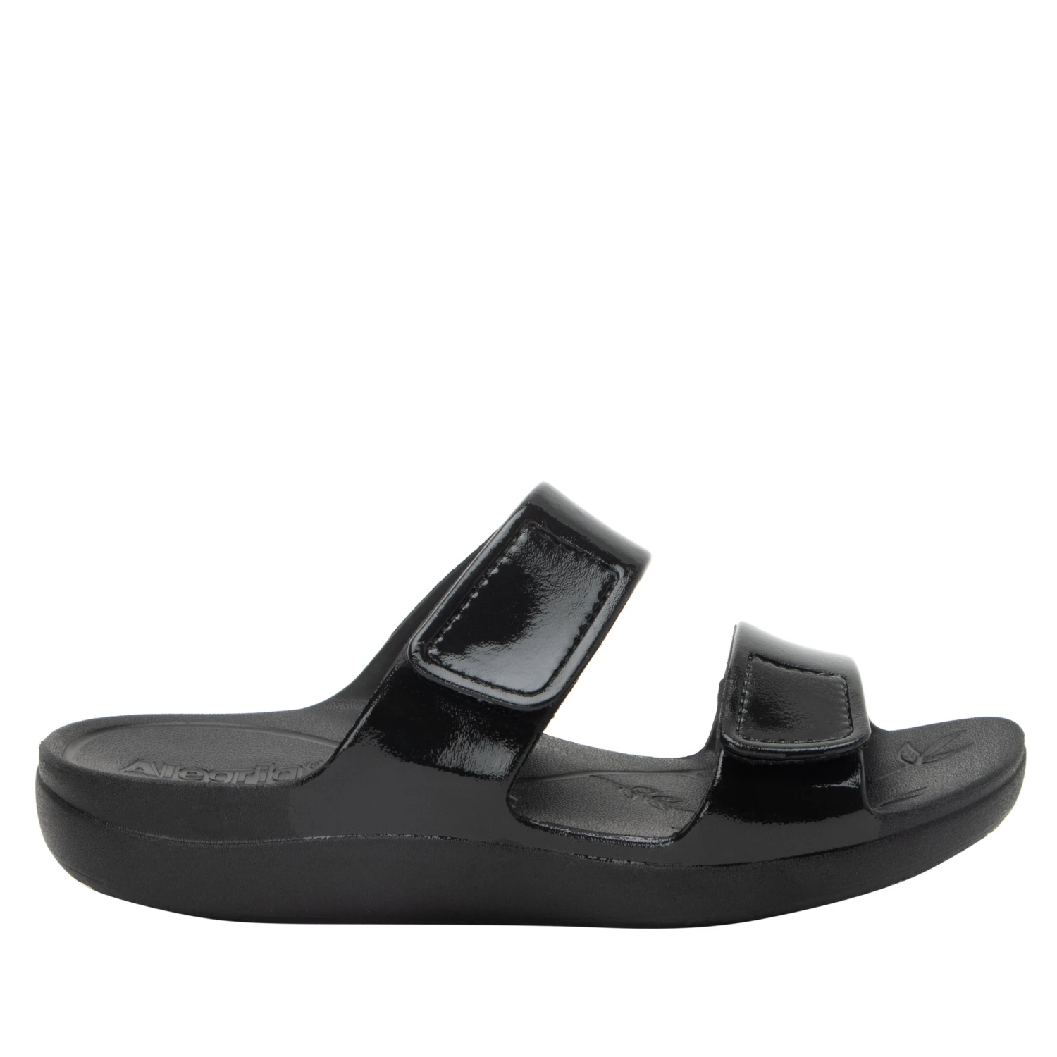 Orbyt Black Gloss Sandal 5 Orbyt Black Gloss Sandal - Image 3