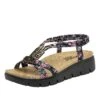 Roz Charm Black Sandal -Shoes Shop ROZ 7554 S1