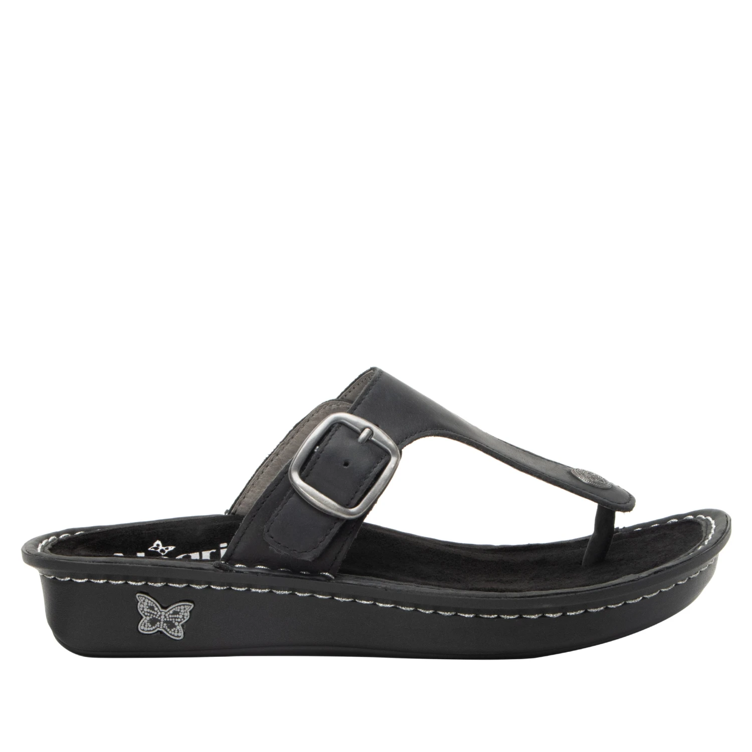 Vella Oiled Black Sandal 5 Vella Oiled Black Sandal - Image 3
