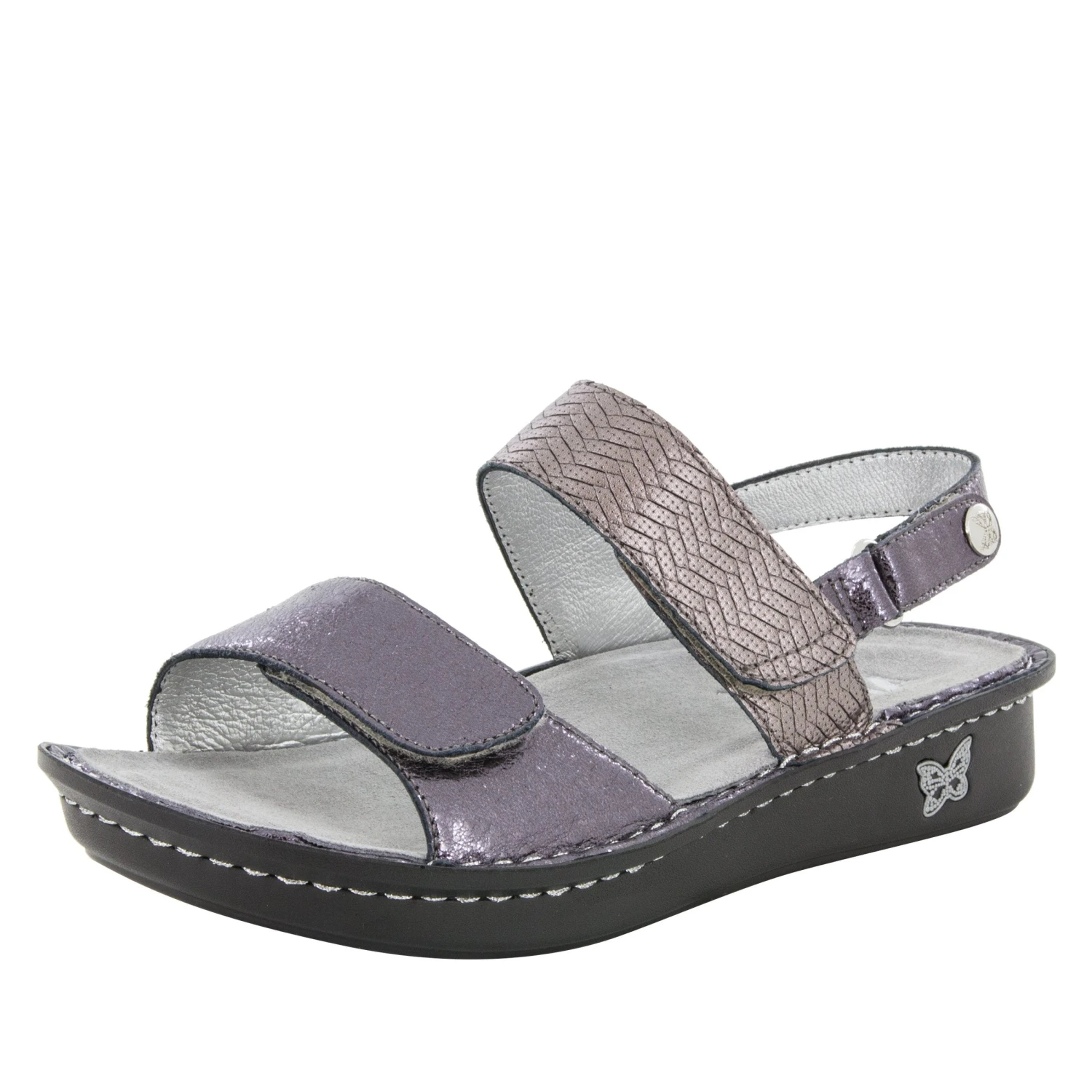 Verona Braided Pewter Sandal 3 Verona Braided Pewter Sandal