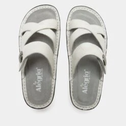 Victoriah Basketry White Sandal -Shoes Shop VIC 6113 S4