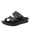 Victoriah Oiled Black Sandal 2 Victoriah Oiled Black Sandal -Shoes Shop VIC 7414 S1