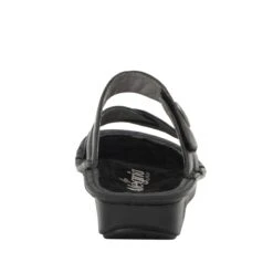 Victoriah Oiled Black Sandal -Shoes Shop VIC 7414 S3