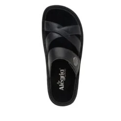 Victoriah Oiled Black Sandal -Shoes Shop VIC 7414 S4